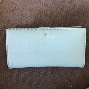 Baby blue wallet